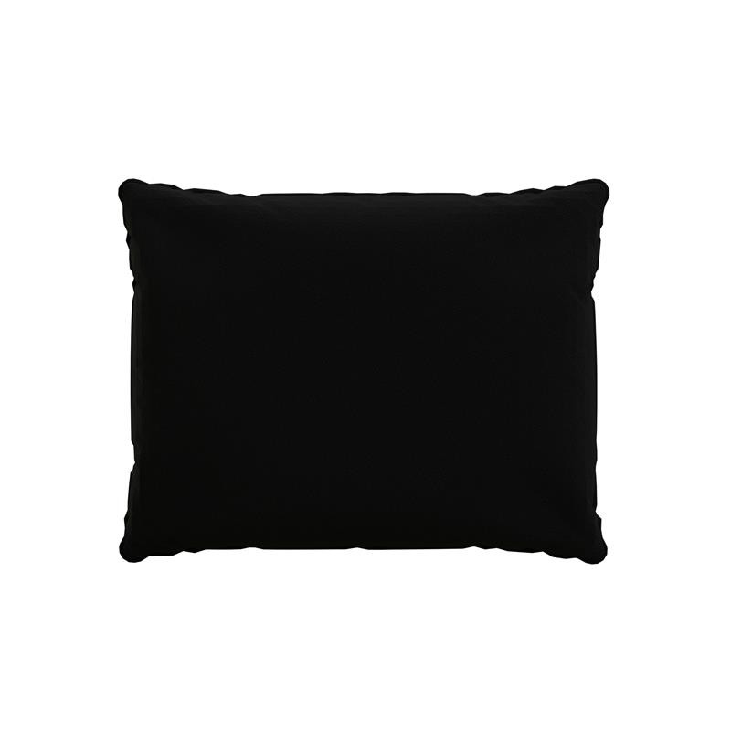 Back Cushion, Chair Cushion, Lounge Cushion, Rattan Furniture Cushion, Garden Furniture Cushion, 50x40x15 cm, Black