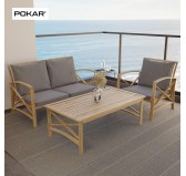 Seat Cushion, Chair Pad, Lounge Cushion, Seat Pad for Rattan Furniture, Garden Furniture Cushion, 40x40x5 cm, Grey