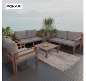 Seat Cushion, Chair Pad, Lounge Cushion, Seat Pad for Rattan Furniture, Garden Furniture Cushion, 40x40x5 cm, Grey