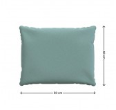 Back Cushion, Chair Cushion, Lounge Cushion, Rattan Furniture Cushion, Garden Furniture Cushion, 50x40x15 cm, Blue