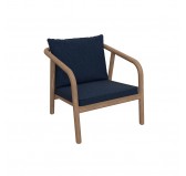 Chair Cushions, Rattan Furniture Cushions, Set of 2: Seat Cushion 40x40x5 cm + Back Cushion 50x40x15 cm, Dark Blue