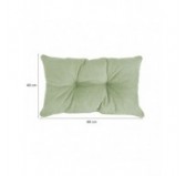 Set of 2 Garden Chair Cushion, Green 60x60 + 60x40