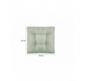 Set of 2 Garden Chair Cushion, Green 70x70 + 70x40