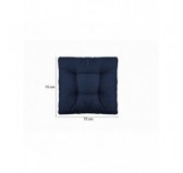 Garden Chair Seat Cushion, Dark Blue 70x70