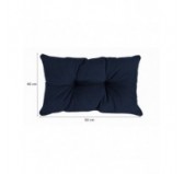 Garden Chair Back Cushion, Dark Blue 50x40