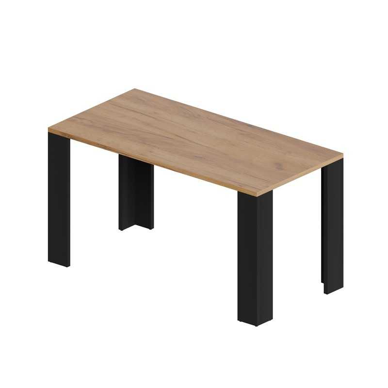 Dining Table, Living Room Table, Office Table, Table Top 2.5 cm, Craft Oak, 120x60x75 cm