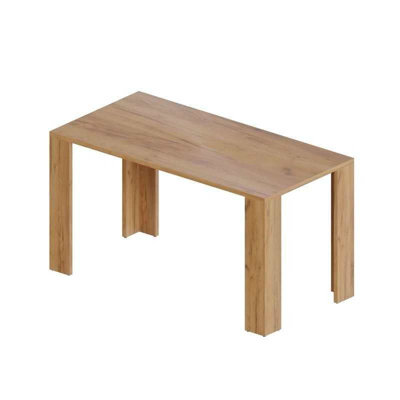 Dining Table, Living Room Table, Office Table, Table Top 2.5 cm, Craft Oak, 120x60x75 cm