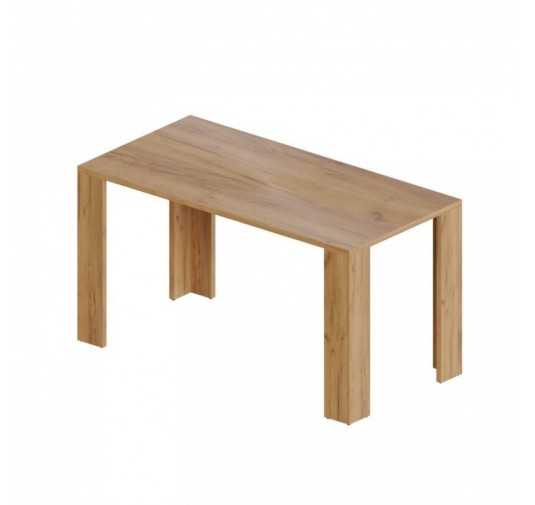 Dining Table, Living Room Table, Office Table, Table Top 2.5 cm, Craft Oak, 140x80x75 cm