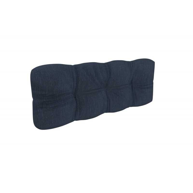 Pallet Garden Quilted Backrest Cushion 120x40x12 cm Dark Blue