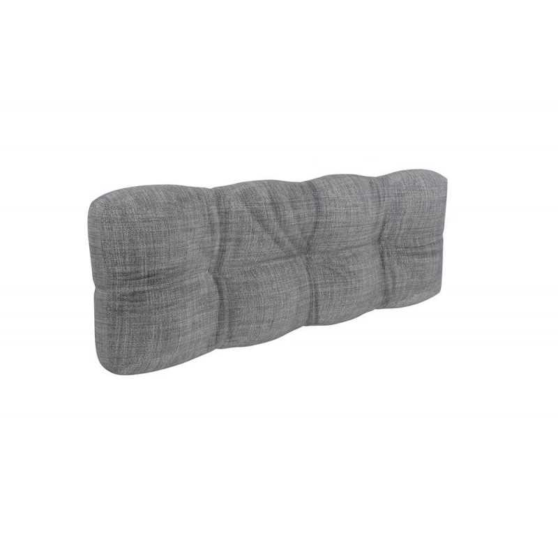 Pallet Garden Quilted Backrest Cushion 120x40x12 cm Grey