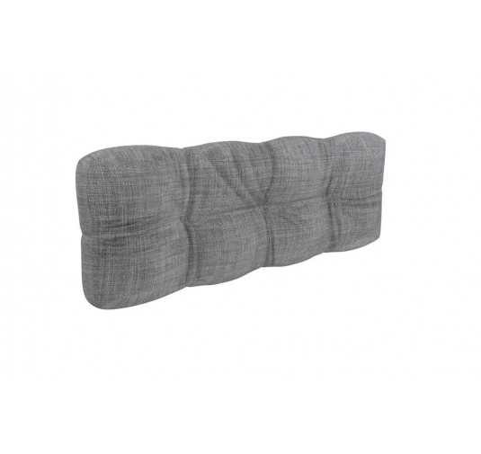 Pallet Garden Quilted Backrest Cushion 120x40x12 cm Grey