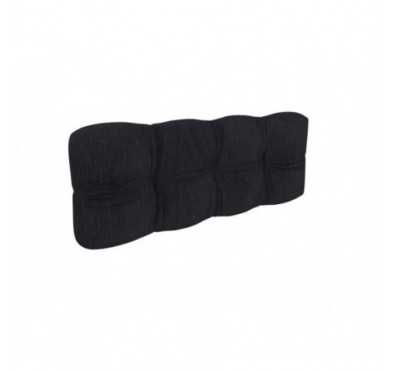 Pallet Garden Quilted Backrest Cushion 120x40x12 cm Black