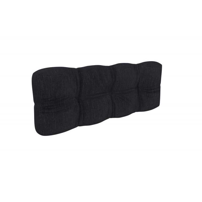 Pallet Garden Quilted Backrest Cushion 120x40x12 cm Black