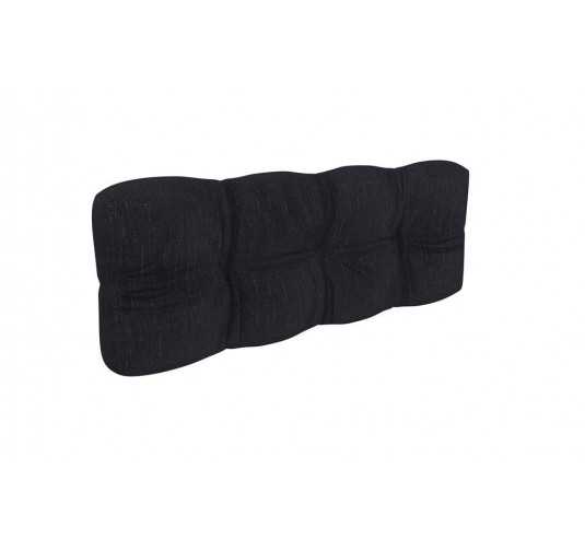 Pallet Garden Quilted Backrest Cushion 120x40x12 cm Black