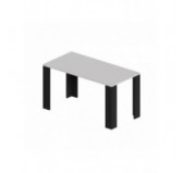 Dining Table, Living Room Table, Office Table, Table Top 2.5 cm, White, 140x60x75 cm