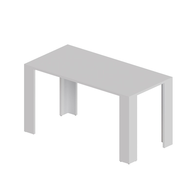 Dining Table, Living Room Table, Office Table, Table Top 2.5 cm, White, 120x60x75 cm