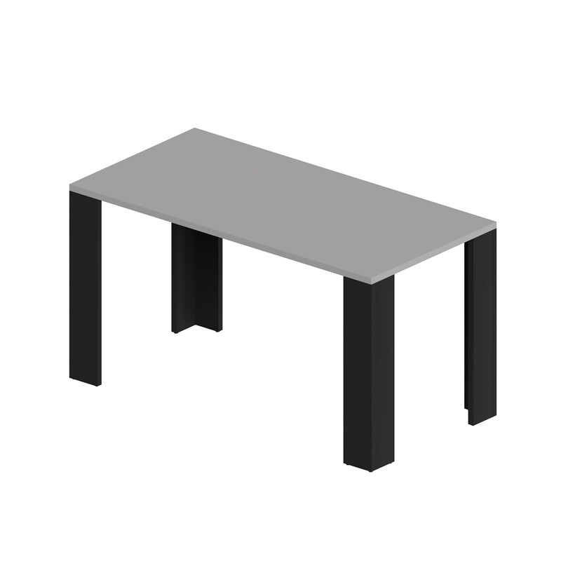 Dining Table, Living Room Table, Office Table, Table Top 2.5 cm, Light Grey, 120x60x75 cm