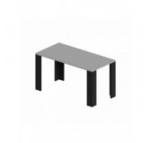 Dining Table, Living Room Table, Office Table, Table Top 2.5 cm, Light Grey, 120x60x75 cm