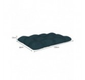 Pallet Garden Quilted Seat Cushion 120x80x15 Dark Green