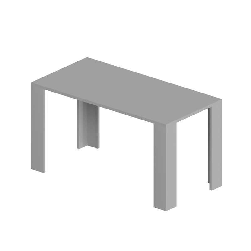 Dining Table, Living Room Table, Office Table, Table Top 2.5 cm, Light Grey, 120x60x75 cm