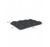 Pallet Garden Quilted Seat Cushion 120x80x15 Anthracite