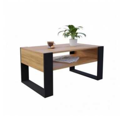 Coffee Table for Living Room or Office, Craft Oak, 92 x 53.6 x 45 cm