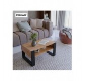 Coffee Table for Living Room or Office, Craft Oak, 92 x 53.6 x 45 cm