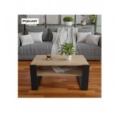 Coffee Table for Living Room or Office, Sonoma Oak, 92 x 53.6 x 45 cm