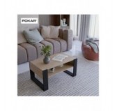 Coffee Table for Living Room or Office, Sonoma Oak, 92 x 53.6 x 45 cm