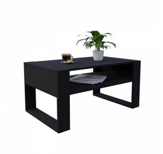 Coffee Table for Living Room or Office, Black, 92 x 53.6 x 45 cm