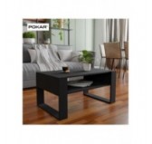 Coffee Table for Living Room or Office, Black, 92 x 53.6 x 45 cm