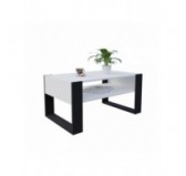 Coffee Table for Living Room or Office, White, 92 x 53.6 x 45 cm