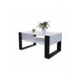 Coffee Table for Living Room or Office, White, 92 x 53.6 x 45 cm