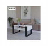 Coffee Table for Living Room or Office, White, 92 x 53.6 x 45 cm