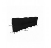 Set of 2 Pallet Cushions - Seat 120x80 cm + Backrest 120x40 cm, Waterproof, Quilted, Anthracite