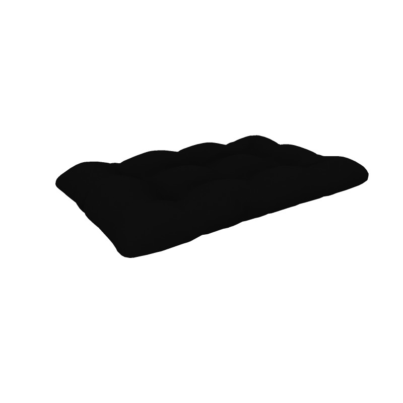 Pallet Seat Cushion, Waterproof, Quilted, 120x80x15 cm, Black