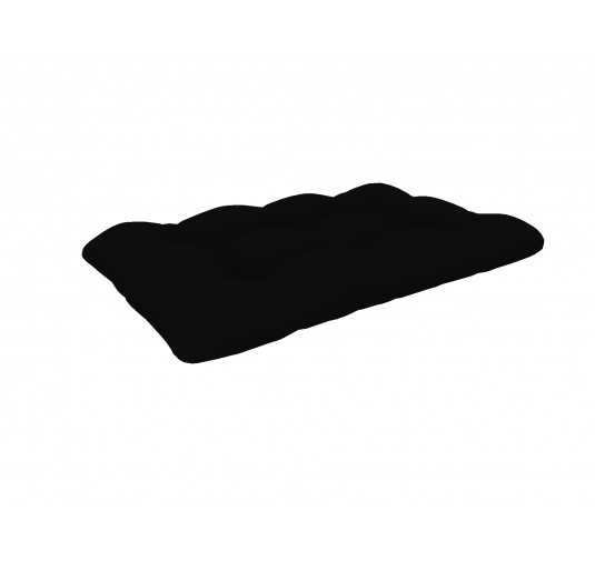 Pallet Seat Cushion, Waterproof, Quilted, 120x80x15 cm, Black