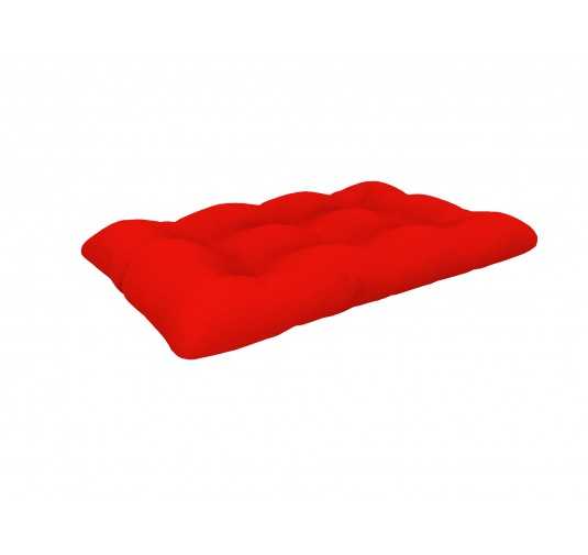 Pallet Seat Cushion, Waterproof, Quilted, 120x80x15 cm, Red