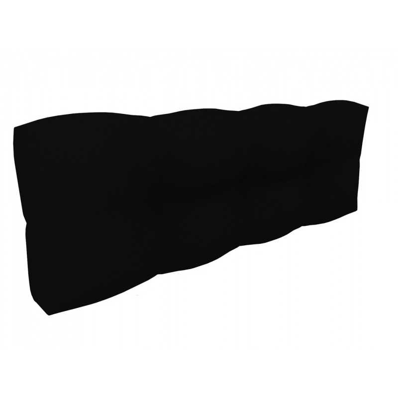 Pallet Backrest Cushion, Waterproof, Quilted, 120x40x12 cm, Black