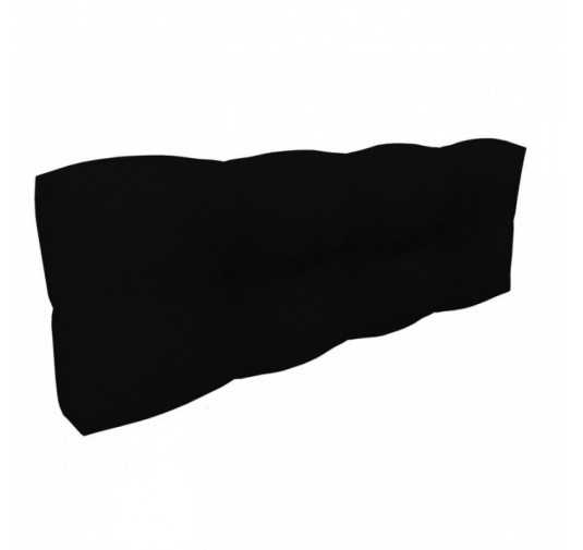 Pallet Backrest Cushion, Waterproof, Quilted, 120x40x12 cm, Black