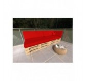 Decorative Cushion for Pallet Sofa and Garden Furniture, Waterproof, 40x40 cm, Red