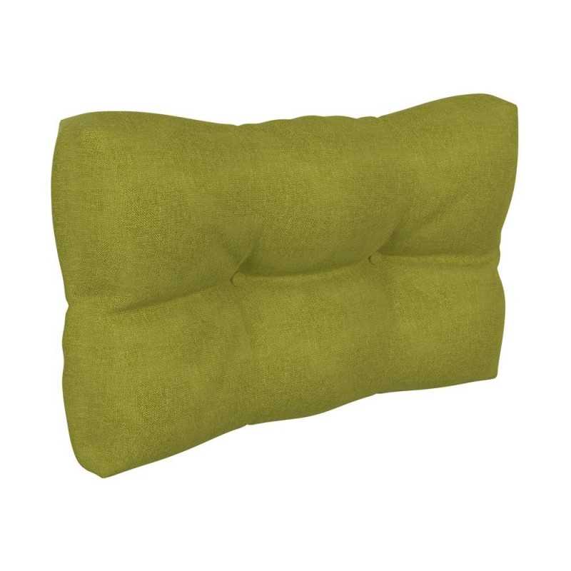 Pallet Side Cushion, Quilted, 60x40x12 cm, Lime