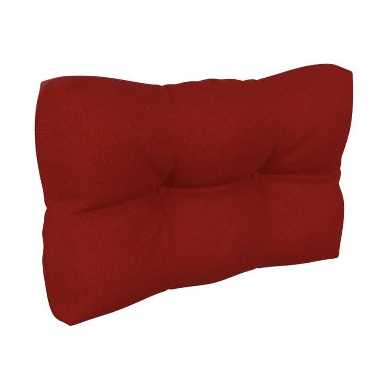 Pallet Side Cushion, Quilted, 60x40x12 cm, Red