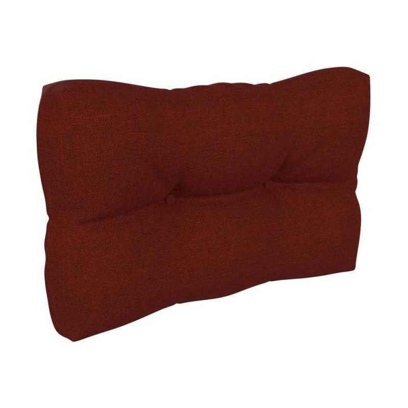 Pallet Side Cushion, Quilted, 60x40x12 cm, Burgundy