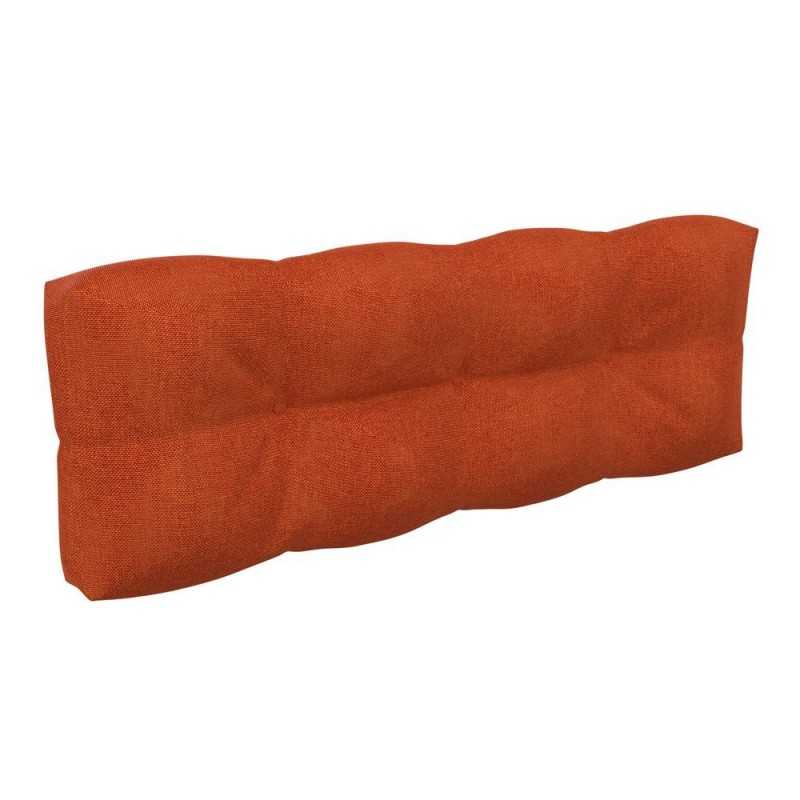 Pallet Backrest Cushion, Quilted, 120x40x12 cm, Orange