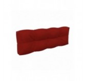 Set of 2 Pallet Cushions, 120x80 cm + 120x40 cm, Quilted, Red