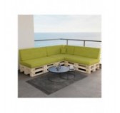 Pallet Side Cushion, 60x40x20/10 cm, Lime