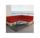 Pallet Side Cushion, 60x40x20/10 cm, Red