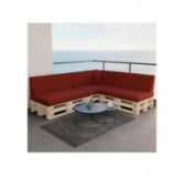 Pallet Seat Cushion, 120x80 cm, Burgundy