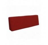 Set of 2 Pallet Cushions, 120x80 cm + 120x40 cm, Red